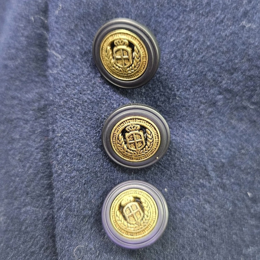 Pendleton Wool‎ Blazer Women 10 Navy USA Made Tailored Old Money Office Jacket - Picture 6 of 11